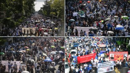 Decenas de miles toman las calles en El Salvador en protesta contra el Gobierno de Nayib Bukele