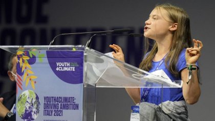 Greta Thunberg se burla de los “líderes” mundiales 