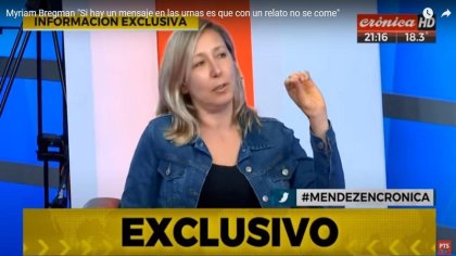 Myriam Bregman "Si hay un mensaje en las urnas es que con un relato no se come" - YouTube