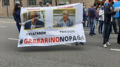 Trabajadores de Garbarino marcharon nuevamente a la Federación de Empleados de Comercio