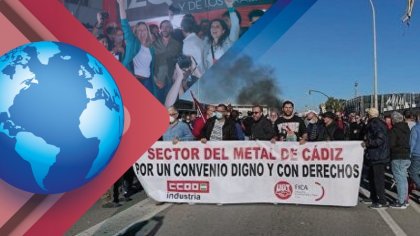 Resumen internacional: huelga en Cádiz, la izquierda conquista nuevas bancas en Argentina y más