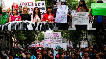 Día contra la violencia machista: miles movilizaron a Plaza de Mayo 