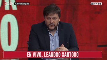 El chantaje de Santoro: "Si el Congreso rechaza el acuerdo con el FMI habrá un colapso social"