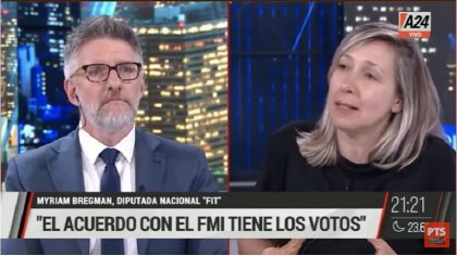 Myriam Bregman "El acuerdo con el FMI se discute primero en Washington y después en Argentina" - YouTube