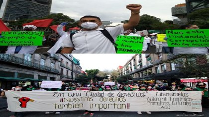 Trabajadores de la salud y cultura en lucha por derechos laborales ¡es momento de unirnos!