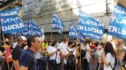 Trabajadores de Latam concentraron frente al Ministerio de Trabajo