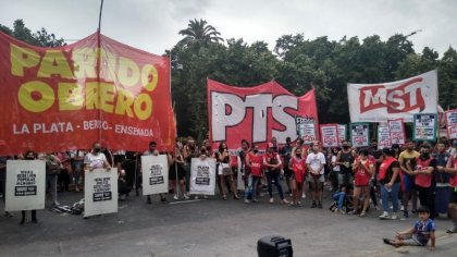 Presupuesto de ajuste: concentración de organizaciones sociales y la izquierda en La Plata