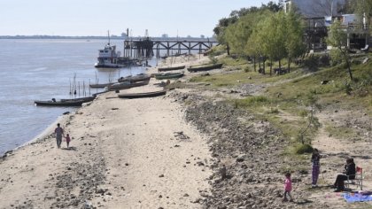 El río Paraná volvió a bajar y está 22 centímetros por debajo del cero