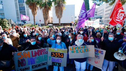 La Junta de Andalucía suprime el derecho a huelga de las limpiadoras de Córdoba