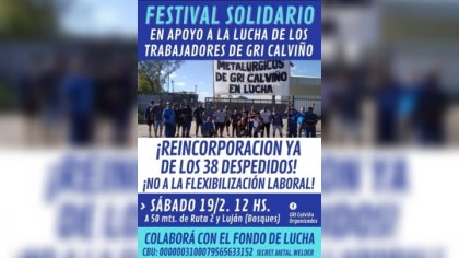 GRI Calviño en lucha contra los despidos: “Si no entran todos, no entra nadie”