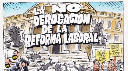 Guía gráfica de la “No Derogación de la Reforma Laboral”, una nueva genialidad de Azagra