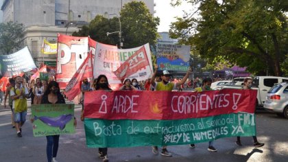 Corrientes arde: concentración en La Plata para exigir la Ley de Humedales 