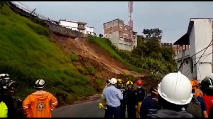 Al menos un herido y personas desaparecidas en un derrumbe en Colombia