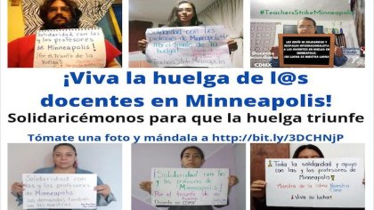 Urge la solidaridad de maestr@s mexican@s con la huelga docente en Mineápolis