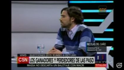 Nicolás del Caño en Minutouno por C5N - YouTube