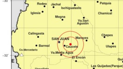 Temblor en San Juan: se registró un sismo de 5,2 grados de magnitud