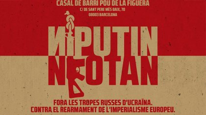 Acto público en Barcelona: “Ni Putin, Ni OTAN”