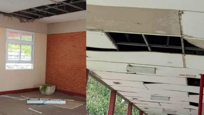 Chaco. Se cayó el techo de la escuela N°940 de Machagai