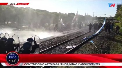 Policía Federal reprimió corte de ferroviarios tercerizados en Palermo