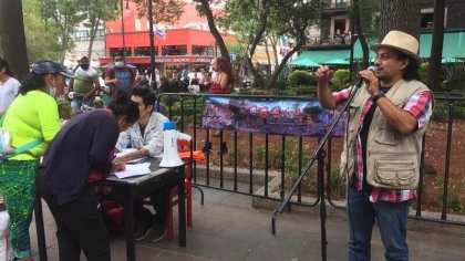 Artistas a Cielo abierto protestan en Coyoacán, denuncian represión de la Alcaldía