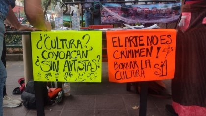 Alcaldía ordena retirar con violencia a artistas del Centro de Coyoacán