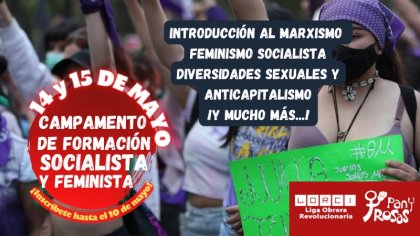 Organizadxs rumbo al Campamento de Formación Socialista y Feminista