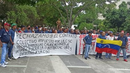 Trabajadores del cemento reclaman a nivel nacional y denuncian contrato colectivo firmado a sus espaldas