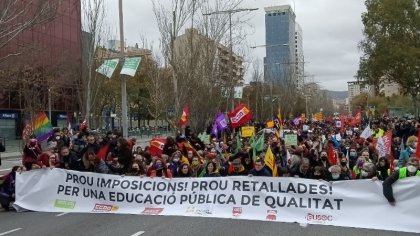 La huelga educativa que pone en jaque al conseller de educación Cambray