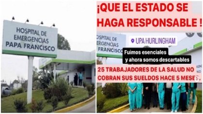 Cinco meses sin cobrar: Reclamo del personal de salud del UPA de Hurlingham