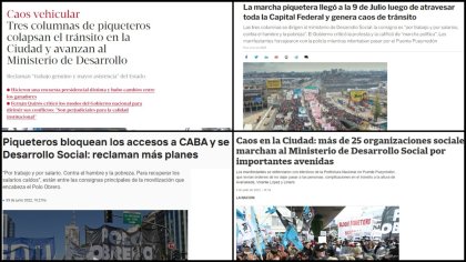 El “caos” son el ajuste y la pobreza: otra campaña mediática contra la marcha de desocupados 