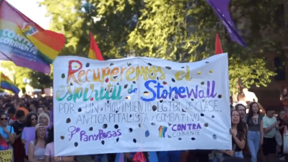 Gran marcha del orgullo crítico de Madrid para denunciar al Gobierno imperialista, tránsfobo y racista