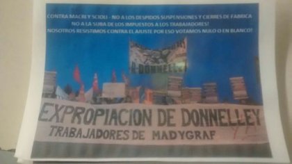 Balotaje: activistas de MadyGraf votan por la expropiación