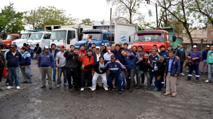 Emotivo acto por el Día del Obrero de Recolección de Residuos