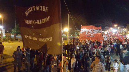 Los obreros clasistas dijeron presente el 24M en Neuquén