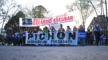 Marcha a 8 meses del asesinato de Pichón Escobar