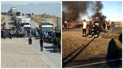 Santa Cruz: cortes en la Ruta 3 en Caleta Olivia y Río Gallegos por reclamos salariales