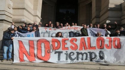 Trabajadores de Tiempo Argentino marcharon contra el desalojo