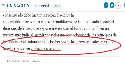 Nuevo editorial de La Nación en defensa del genocidio y sus ejecutores