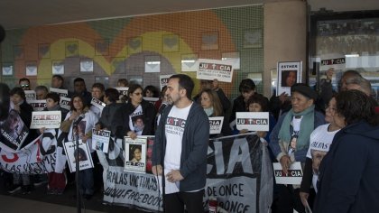 Acto en la estación de Once a cuatro años y medio de la masacre ferroviaria