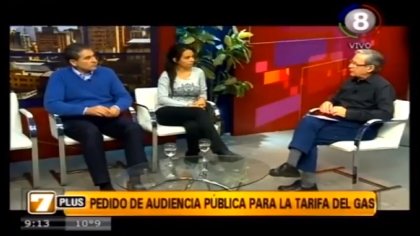 Alejandra Arreguez y Juan Véliz en el programa A las 7