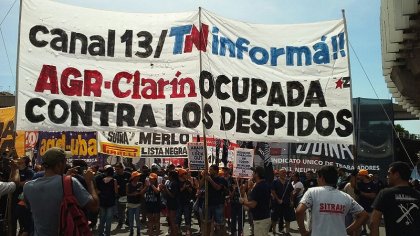 “¡Canal 13/TN, informá!”, el reclamo de los trabajadores de AGR-Clarín