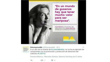 Vergonzoso: Cambiemos borró la palabra "capitalistas" de una frase de Lohana Berkins