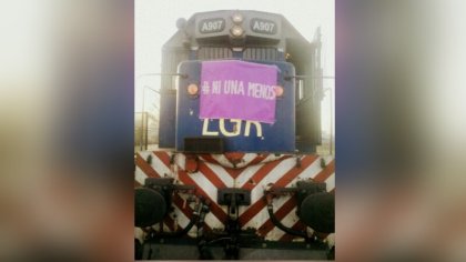 Trabajadores ferroviarios contra la violencia machista