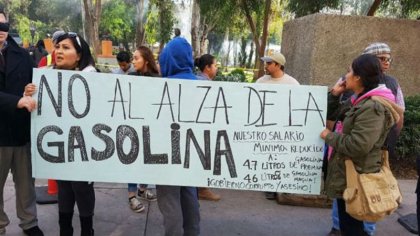 Reprimen en Mexicali protesta contra 'gasolinazo'