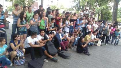 Nueva protesta de integrantes de las orquestas juveniles, CAJ y CAI