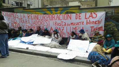 Trabajador de empresa Trébol se solidariza con la lucha de las y los trabajadores de La Paz Limpia