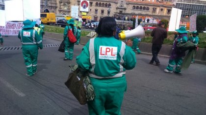 Despedidos de La Paz Limpia reciben amenazas de desalojo y quema de carpas