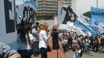 Acampe y acto por libertad para Esteche y Lescano