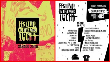 Córdoba: festival "El Belgrano Lucha"