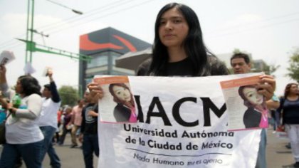 Marchan para exigir la aparición de Belén, alumna de la UACM